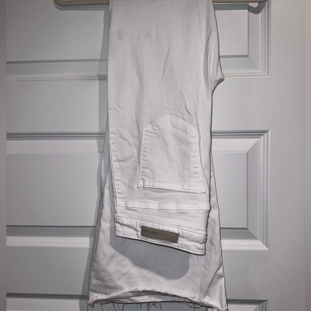 Cello White Super Flare Jeans